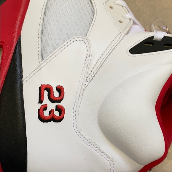 Jordan 5 Red white black DS OG 2015 - Picture 3 of 4